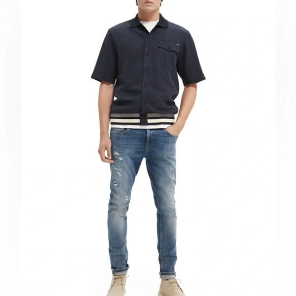 SCOTCH & SODA Tencel Polo Shirt